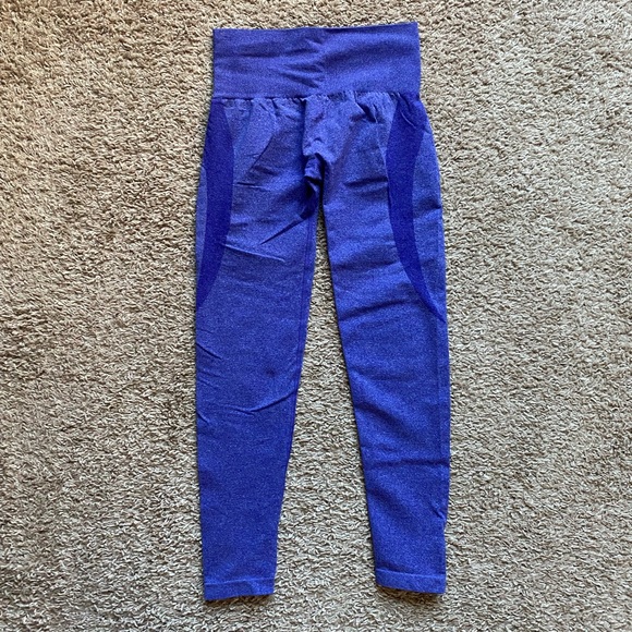 NVGTN Seamless Contour Leggings - Electric Blue - Picture 3 of 5